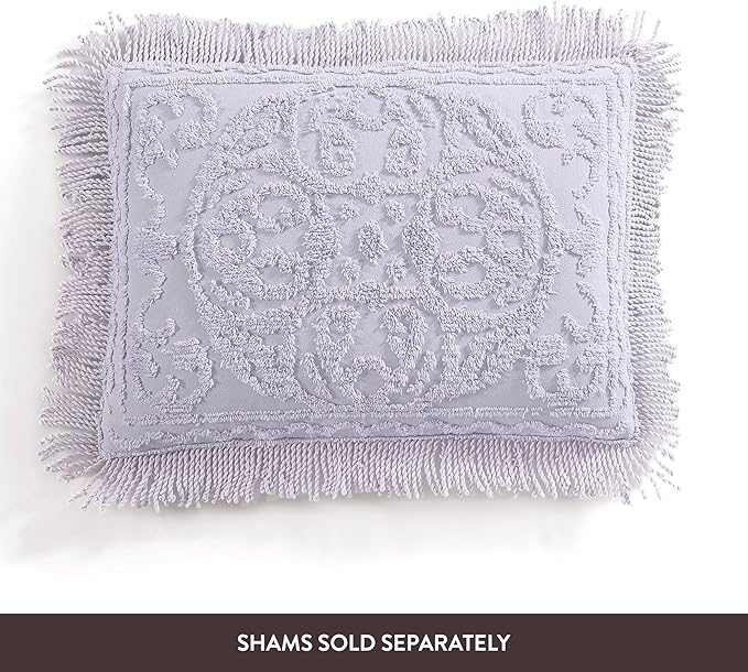 Beatrice Home Fashions Medallion Chenille Bedspread - Image 4