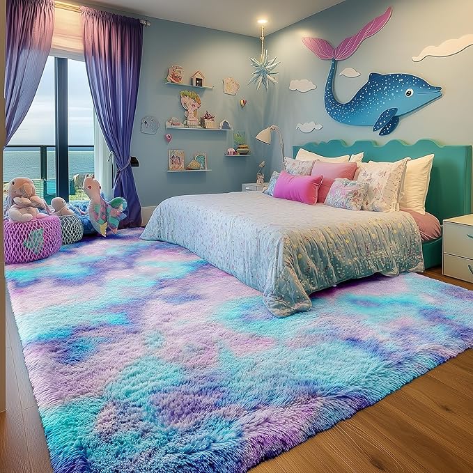 PAGISOFE Machine Washable Rainbow Runner Rugs - Image 4
