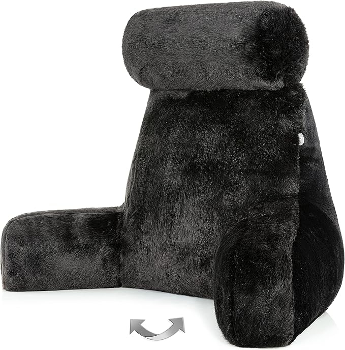 Husband Pillow Medium Limited Baby Black Panther Backrest, 2-Tone Reversible by HusbandPillow