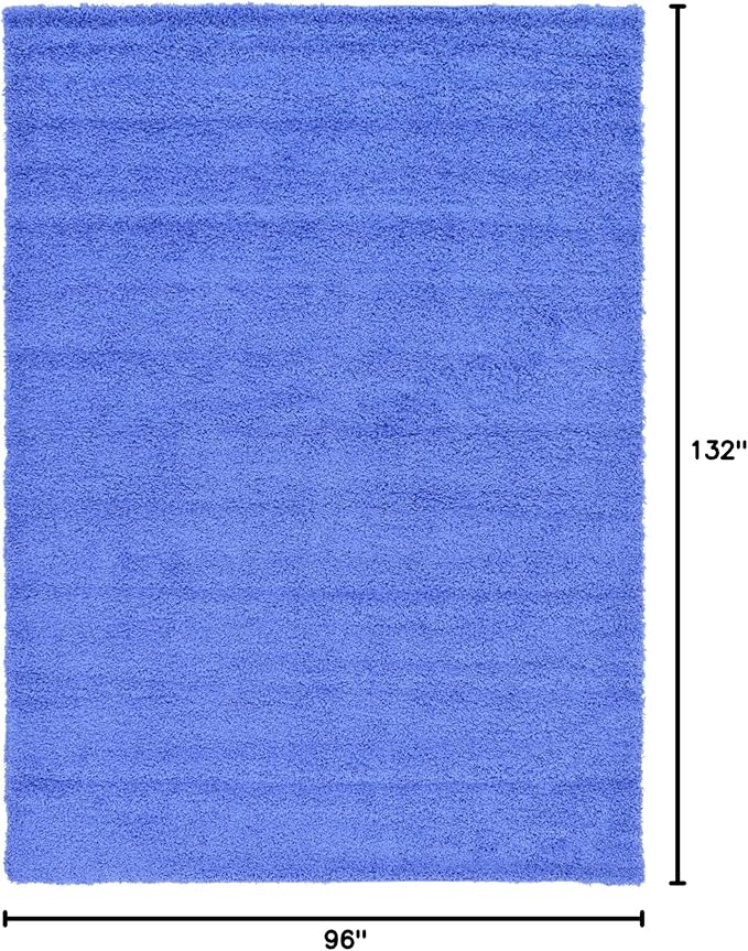 Unique Loom Solid Shag Collection Area Rug - Image 2