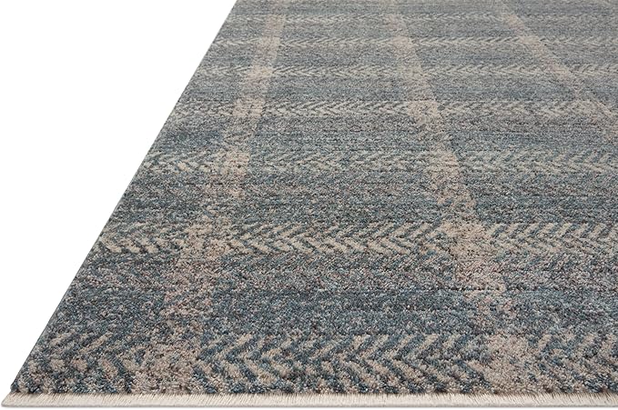 Loloi Angela Rose Ember Collection EMB-03 Blue/Beige 2'-7" x 10'-0" Runner Rug - Image 3