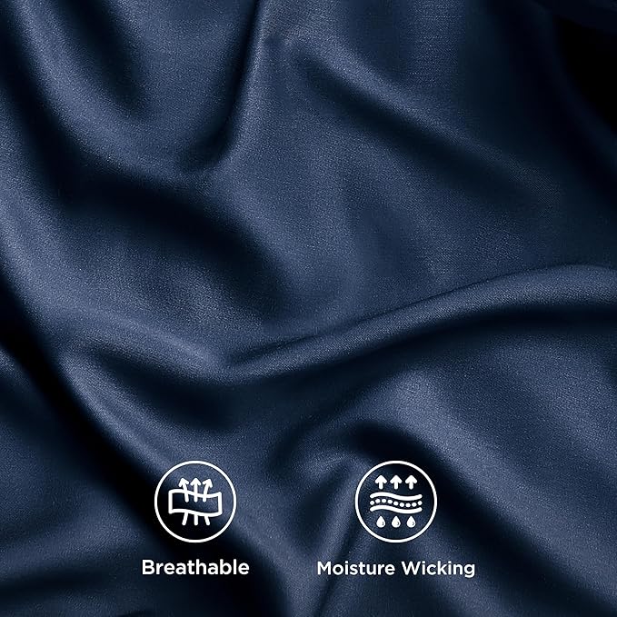 Bedsure Full Size Bed Sheets, Cooling Sheets, Rayon Derived from Bamboo - Image 5