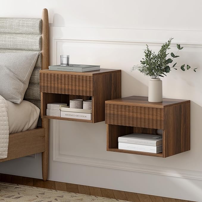 Floating Bedside Cabinet Set of Four - Image 7