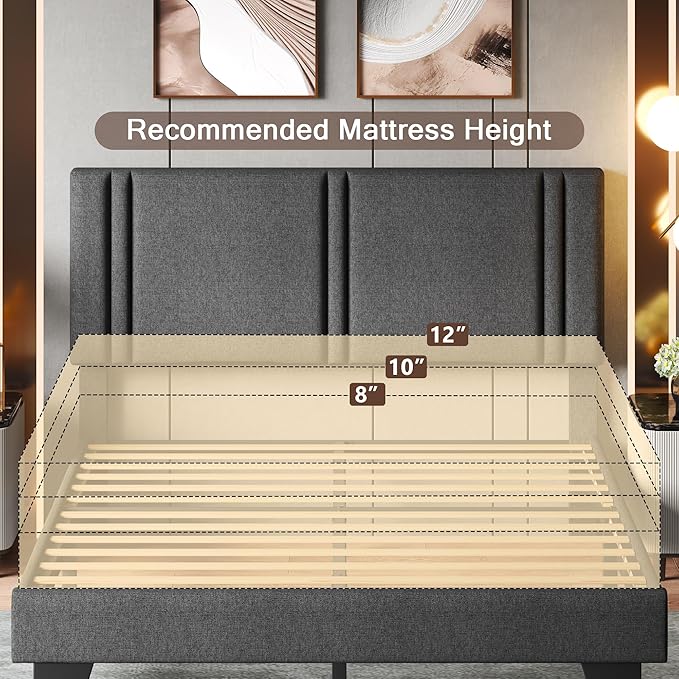 Upholstered Queen Size Bed Frame - Image 7