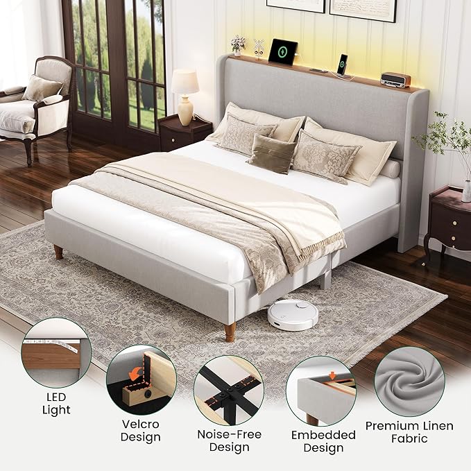 LARMACE Queen Size Bed Frame - Image 7