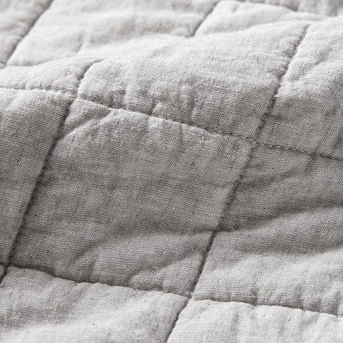 Hyde Lane Luxury Linen Quilt Set King Size, Organic European Flax Cotton Blend - Image 4