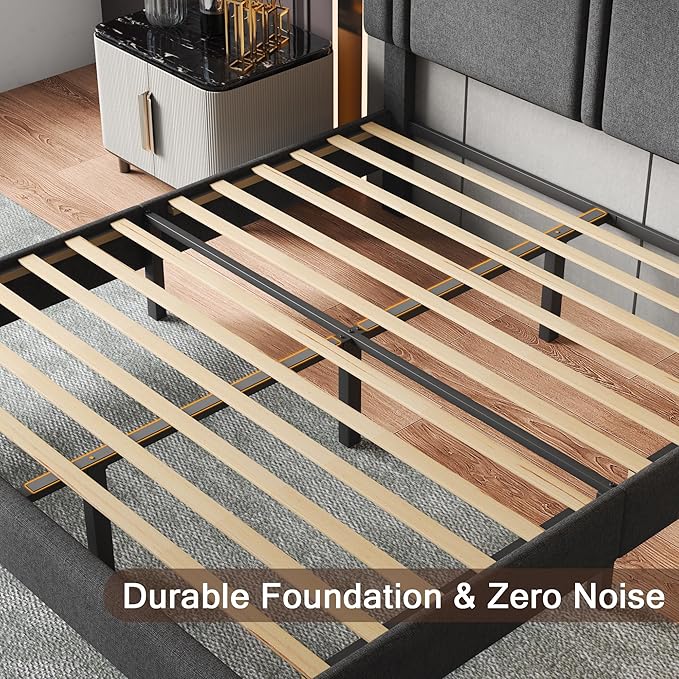 Upholstered Queen Size Bed Frame - Image 6