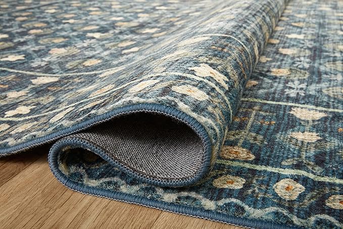 Loloi Rifle Paper Co. Eden Collection EDE-03 Lattice Indigo 7'-6" x 9'-6" Area - Image 6