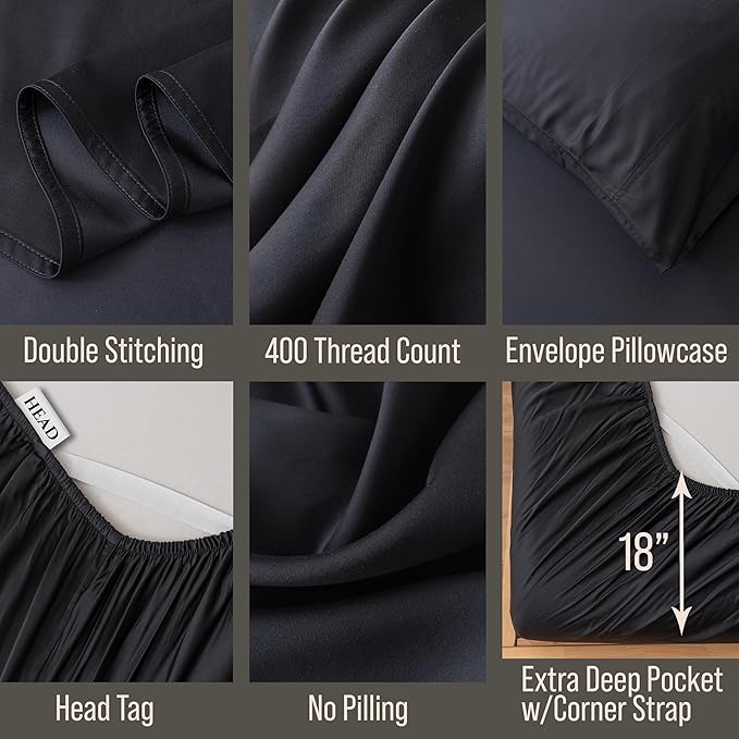 Bella Coterie Luxury Bamboo Viscose Cal King Size Sheet Set | 100% Organically - Image 3