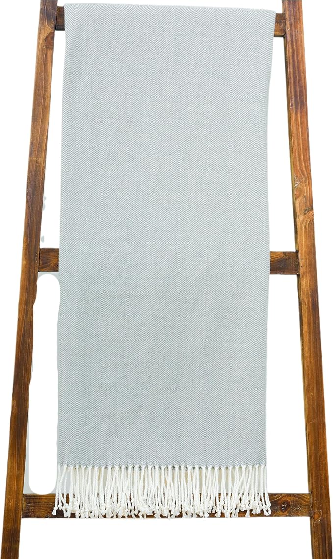 Alashan Cotton Acrylic Adirondack Herringbone Woven Throw by Alashan