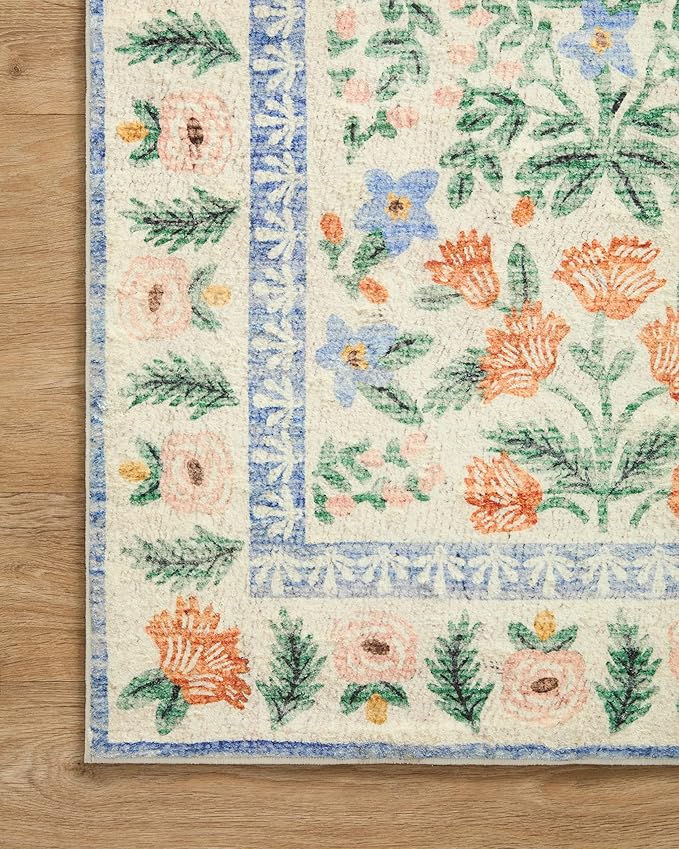 Loloi Rifle Paper Co. Eden Collection EDE-02 Mughal Garden Cream 2'-0" x 5'-0" - Image 5