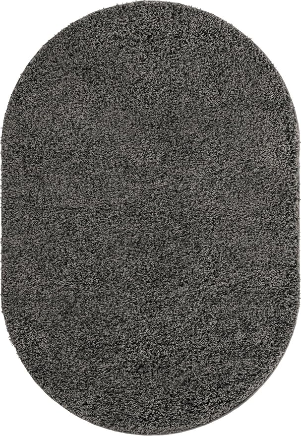 Unique Loom Solid Shag Collection Area Rug - Image 3