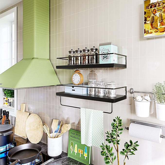 Shario Black Floating Shelves - Image 4