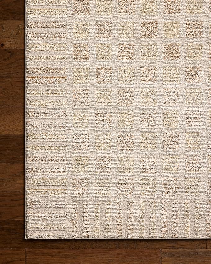 Loloi Chris Loves Julia Calvin Collection CLV-03 Bone/Natural 3'-6" x 5'-6" - Image 7