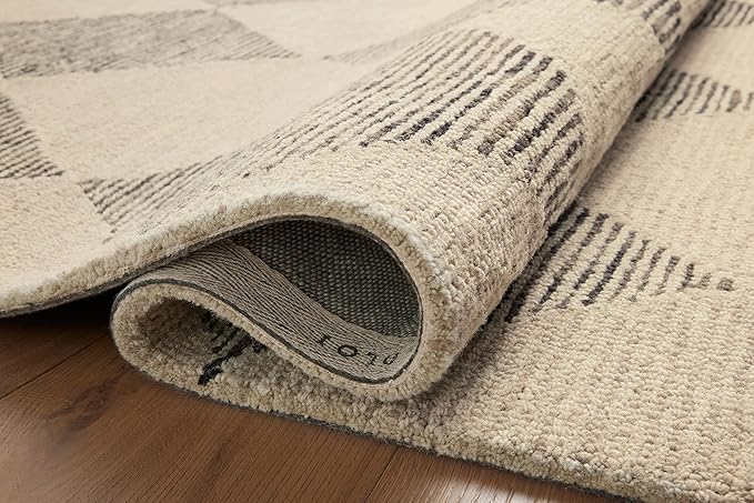 Loloi Chris Loves Julia Francis Collection FRA-01 Beige/Charcoal 5'-0" x 7'-6" - Image 14