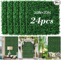 AOKIE 20"X20" Artificial Grass Wall, Party Garden Fence Decor by Aokiie