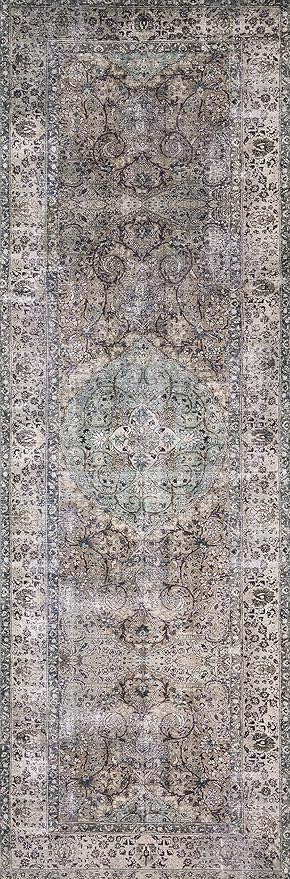 Loloi Layla Collection LAY-06 Taupe/Stone 2'-6" x 7'-6" .13" Thick Runner Rug - Image 7