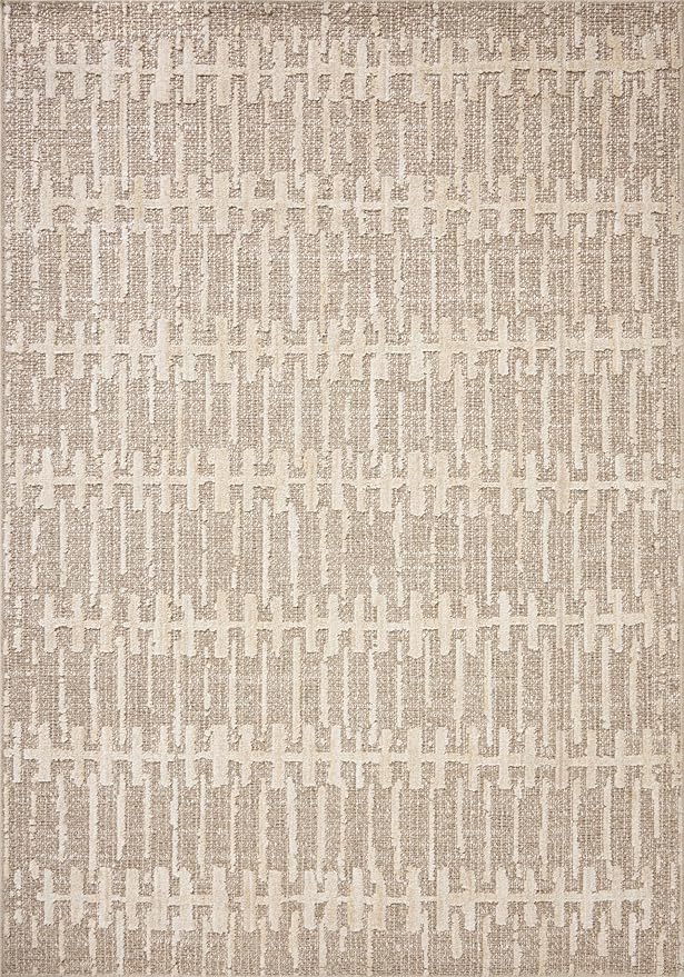 Loloi Amber Lewis Bexley Collection BEX-02 Taupe/Natural 6'-6" x 9'-3" Area Rug - Image 2