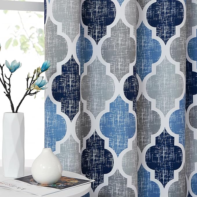 Beauoop 100% Blackout Curtains 84 Inches Long 2 Panels - Image 3