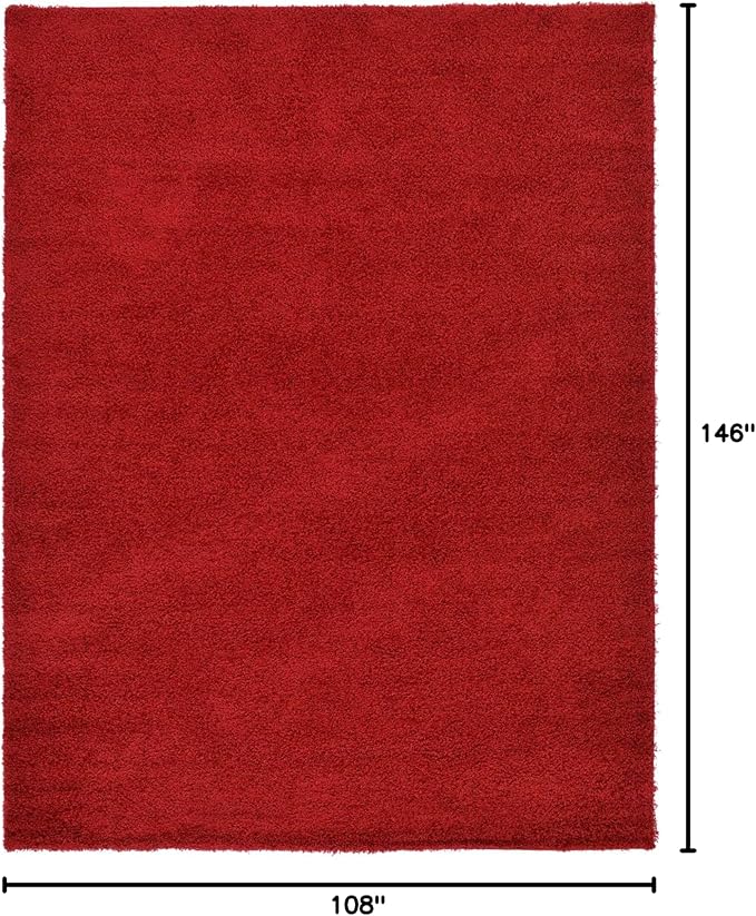 Unique Loom Solid Shag Collection Area Rug - Image 2