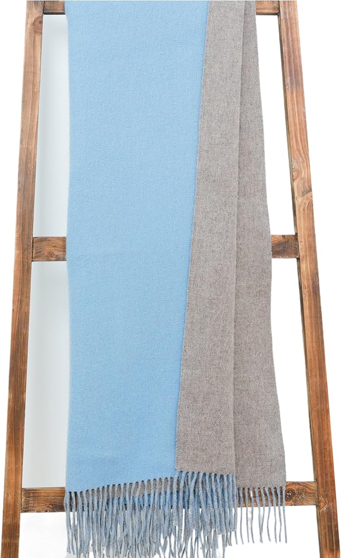 Alashan Cashmere Blend Double Faced Throw-Super Soft and Luxe Fabric- Perfect - Image 2