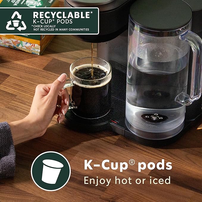 Starbucks K-Cup Coffee Pods, Medium Roast Hot or Iced Coffee, Breakfast Blend - Image 2