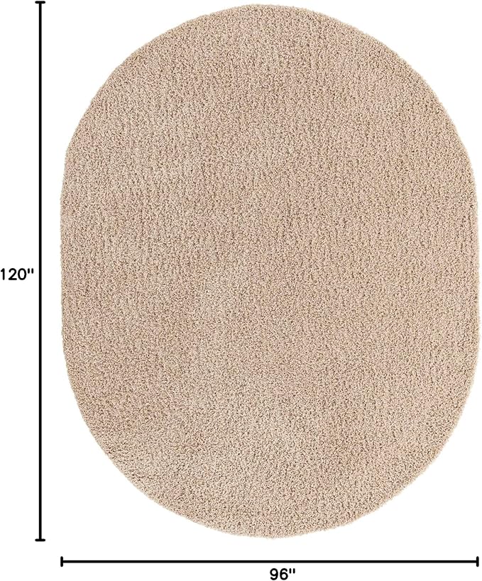 Unique Loom Solid Shag Collection Area Rug - Image 2