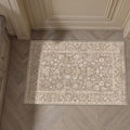 2x3 Deep Brown Entryway Area Rug Machine Washable Door Mat Kitchen Vintage by PureCozy