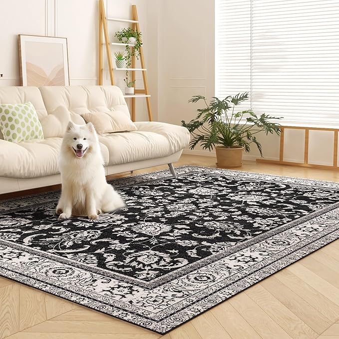 Area Rugs 8x10, Machine Washable Vintage Soft Rug by OLFRUGDTRUG