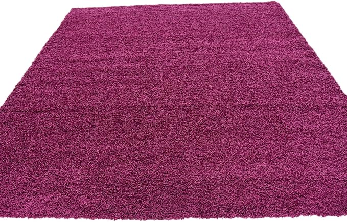 Unique Loom Solid Shag Collection Area Rug - Image 6