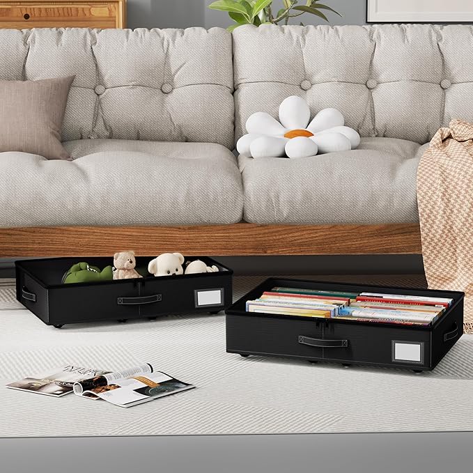Underbed Storage With Wheels, No Assembly Required - Image 5