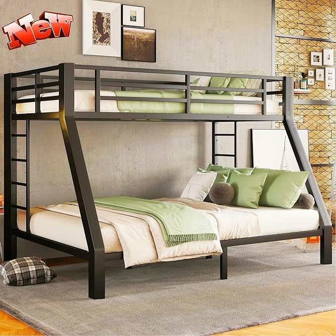 SIGONE Stronger & Safer Heavy Duty Twin XL Over Queen Size Bunk Bed by Unknown