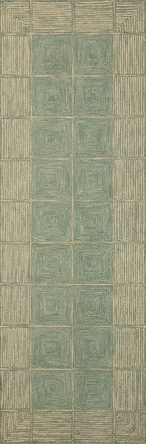 Loloi Chris Loves Julia Francis Collection FRA-02 Green/Natural 7'-9" x 9'-9" - Image 7