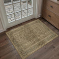 Brown 2x3 Area Rug Washable Vintage Small Carpet by PureCozy