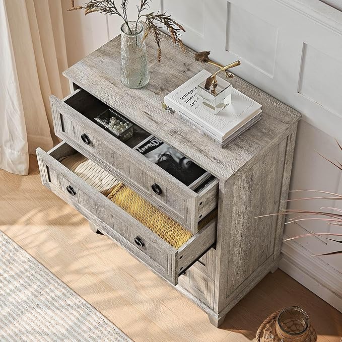 6 Drawer Dresser for Bedroom, Farmhouse Dresser - Image 3