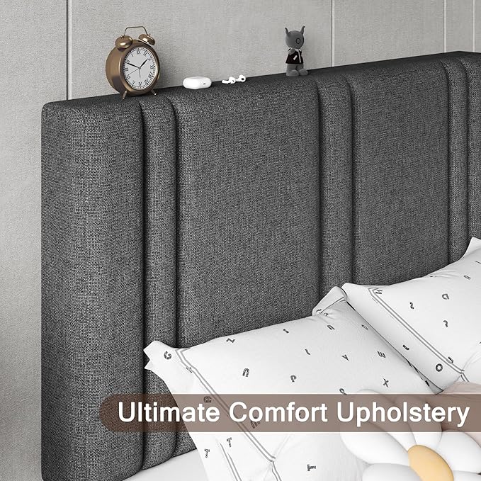 Upholstered Twin Size Bed Frame - Image 4