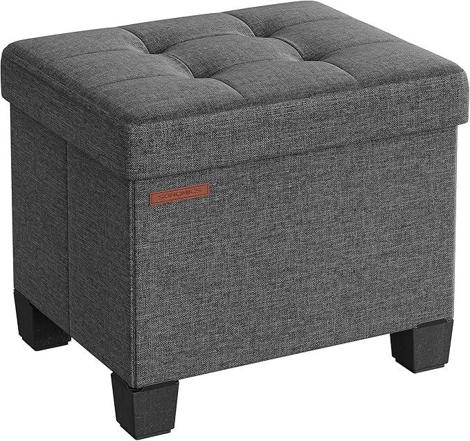 SONGMICS Storage Ottoman, Small Ottoman Foot Rest by SONGMICSbySONGMICSHOME