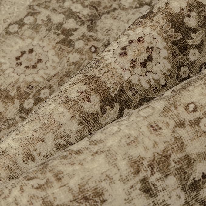 Brown 2x6 Runner Rug Hallway Non Slip Kitchen Vintage Distressed Long Carpet - Image 9