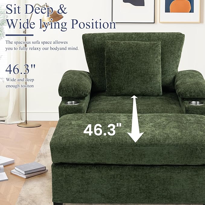 SUNWAVE 58" Chaise Lounge Chair - Image 8
