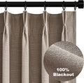 Topfinel Extra Long Total Blackout Linen Curtains 108 Inches Long by Topfinel
