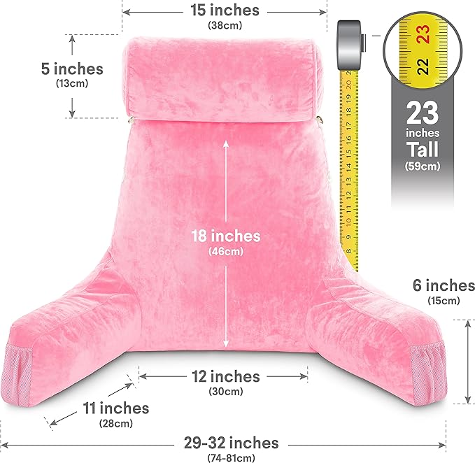 Husband Pillow Medium Pink, Backrest - Image 4