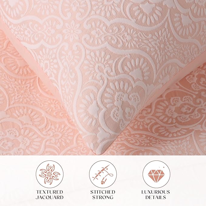 Superior 3 Piece Bedspread Set, Home Bed Decor, Decorative Bed Spread, 2 Pillow - Image 4