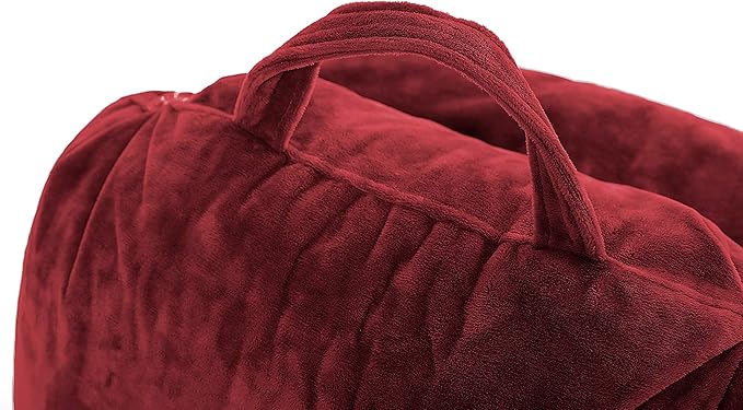 Husband Pillow Medium Maroon, Backrest - Image 9