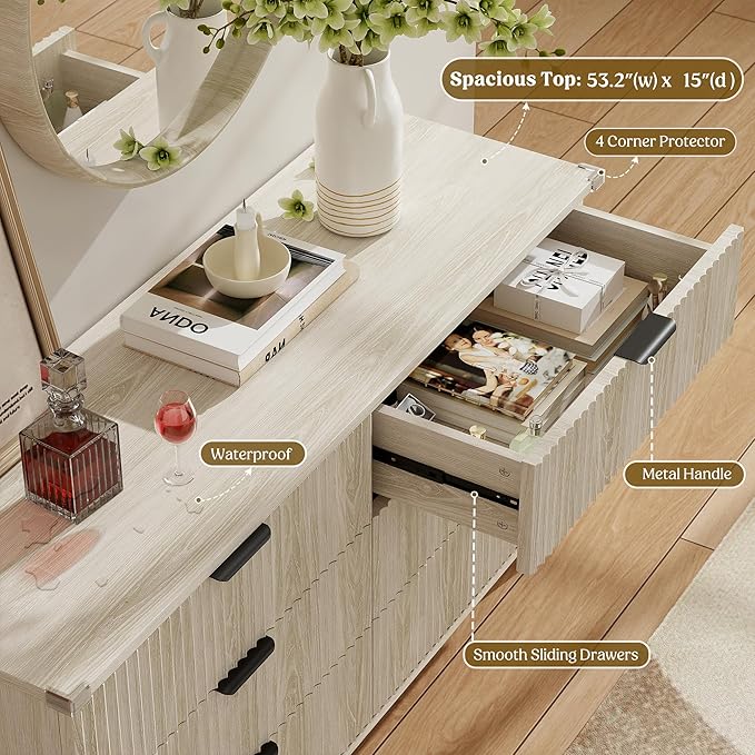 Lulive Wood Dresser for Bedroom - Image 3