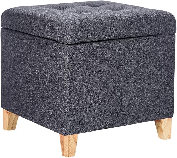 Adeco Fabric Storage Ottoman Bench by Adeco