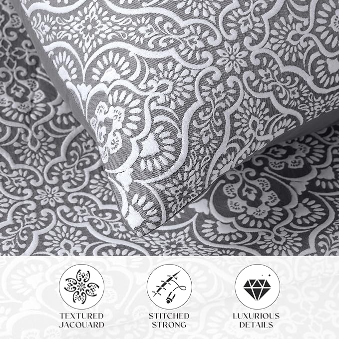 Superior 3 Piece Bedspread Set, Home Bed Decor, Decorative Bed Spread, 2 Pillow - Image 4