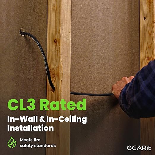 GEARit Outdoor Speaker Wire CL3 Rated, 10 Gauge Speaker Wire, Speaker Cable 200 - Image 5