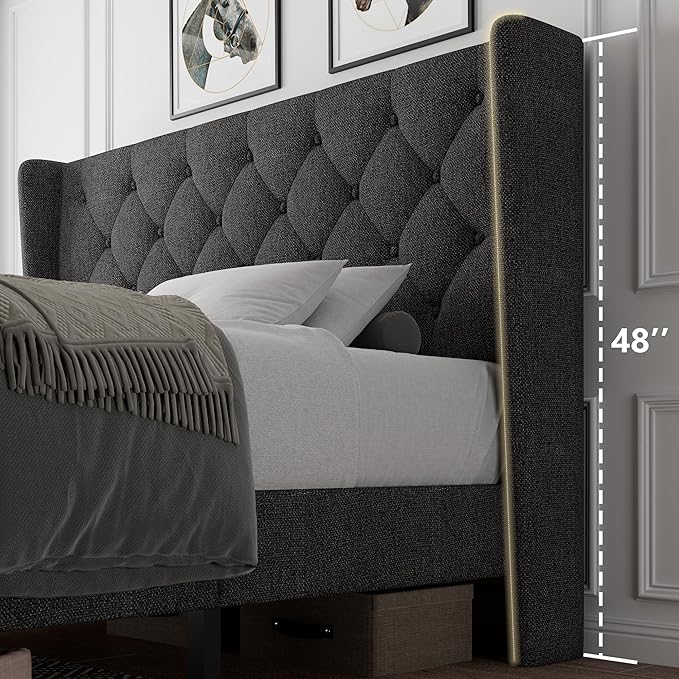 iPormis Queen Size Platform Bed Frame - Image 7
