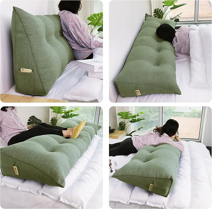 homecozy Wedge Headboard Pillow Dorm Room Reading Pillow Back Support - Image 3