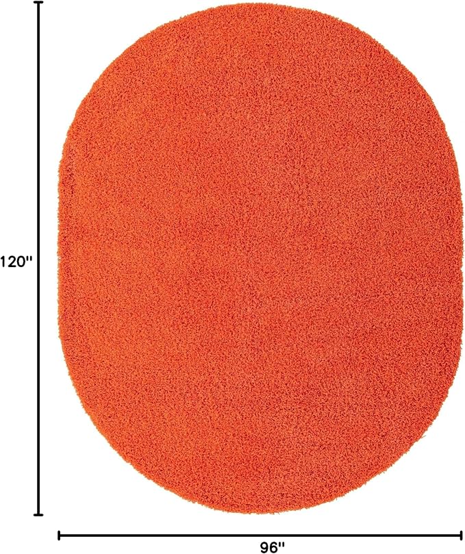 Unique Loom Solid Shag Collection Area Rug - Image 2